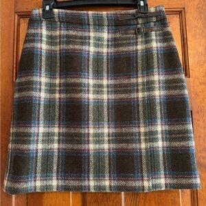 Boden 6R wool plaid Skirt